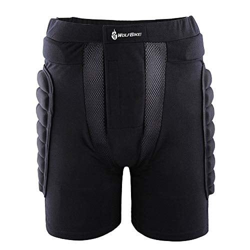 3D Padded Short Protective Butt Proection Compression Ski Skate Snow Pants